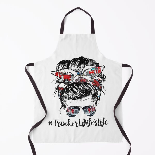 Item preview, Trucker Wife's Life Messy Bun Hair Bandana And Sunglasses designed and sold by GardNewerd.