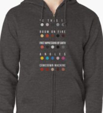 2001 - 2013 - Schlaganfälle Hoodie mit Reißverschluss