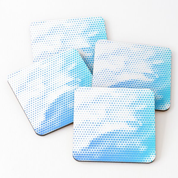 Item preview, White Turquoise Dots Art  designed and sold by Tshirtstory.