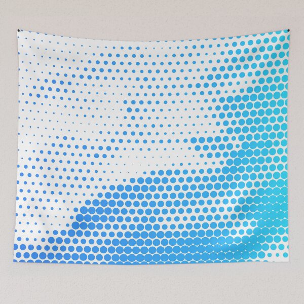 Item preview, White Turquoise Dots Art  designed and sold by Tshirtstory.
