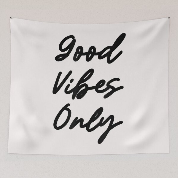 Item preview, Good Vibes Only, Positive Quote, Hand lettering text designed and sold by Chilwami.
