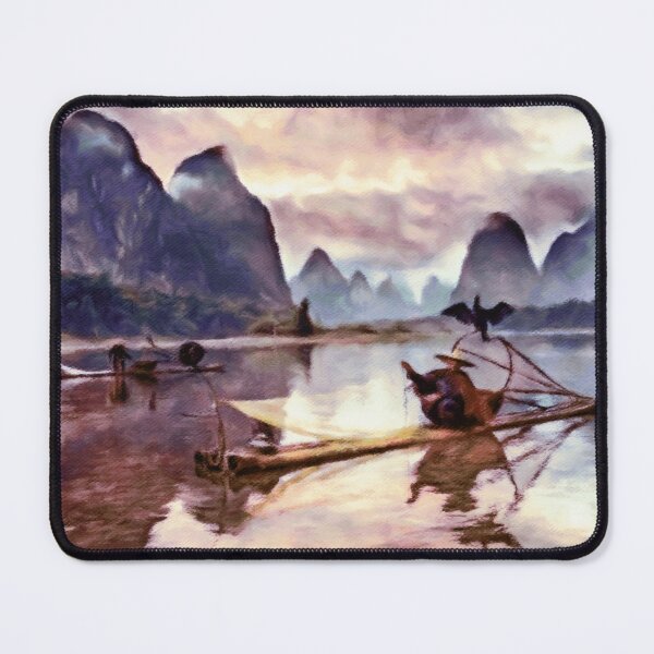 Item preview, Chinese Cormorant Fisherman designed and sold by Susan Maxwell Schmidt.