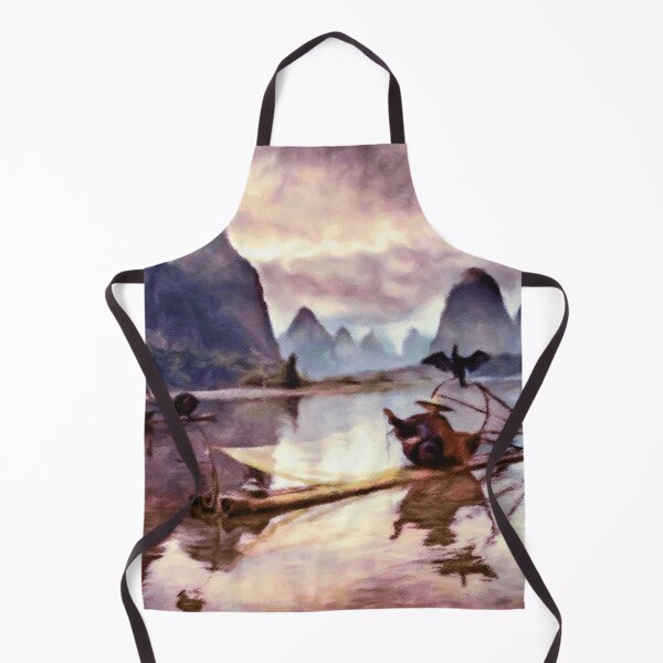 Item preview, Chinese Cormorant Fisherman designed and sold by Susan Maxwell Schmidt.
