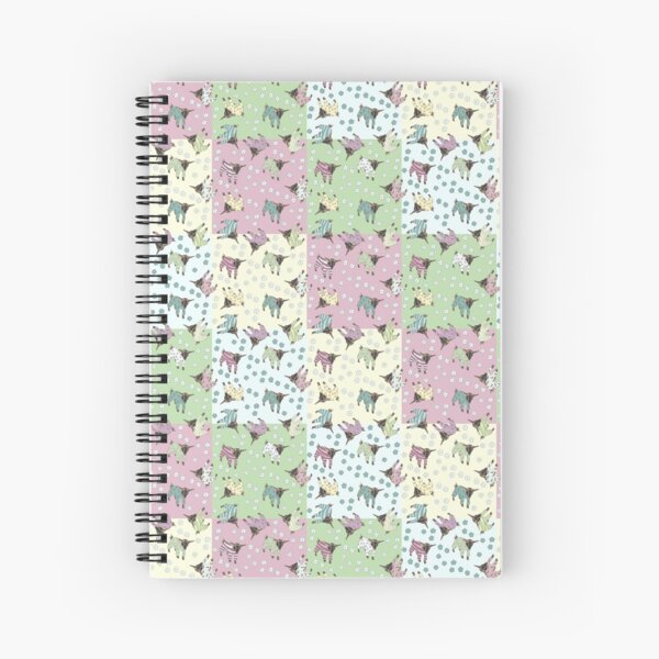 Pajama'd Baby Goats - Patchwork Spiral Notebook