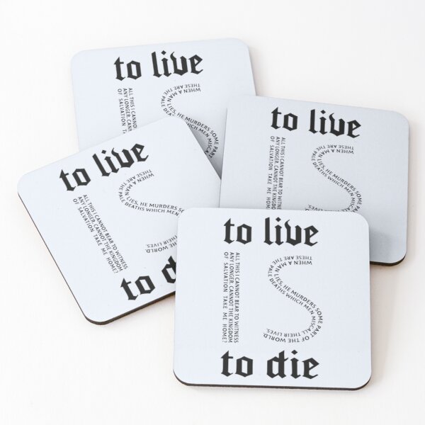 Item preview, To Live is To Die Word Artwork designed and sold by HypatiaMark.