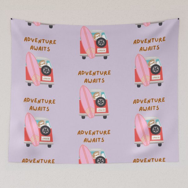 Item preview, Adventure Awaits Sloth  designed and sold by theslothinme.