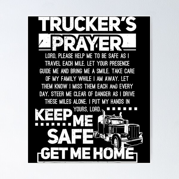 Truck Driver Prayer Plaque