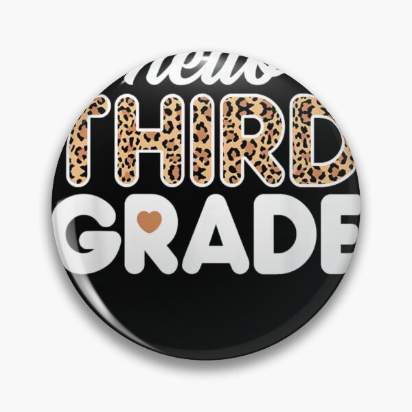 Item preview, Hello 3rd Grade Leopard designed and sold by Phyllis Watlington.