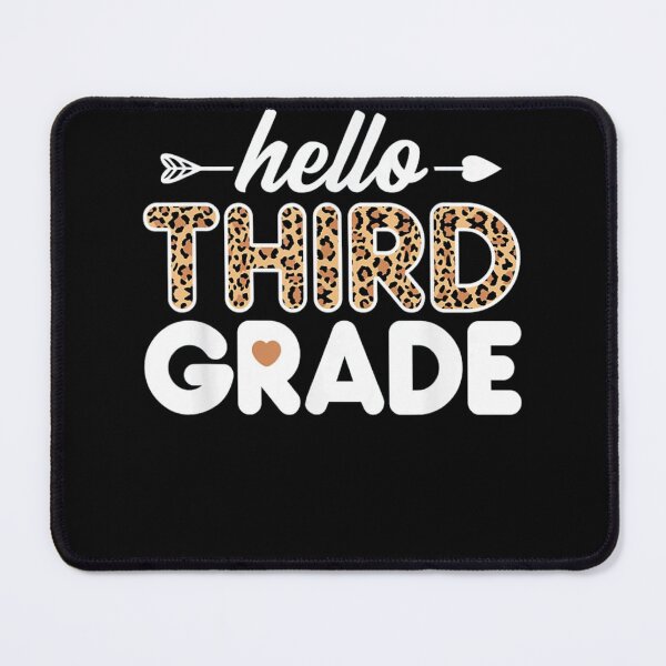 Item preview, Hello 3rd Grade Leopard designed and sold by Phyllis Watlington.