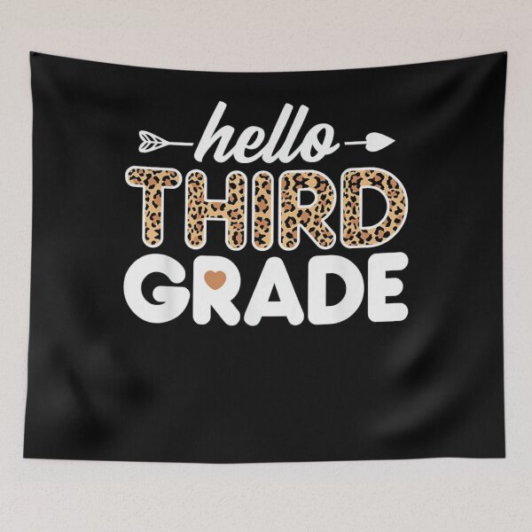 Item preview, Hello 3rd Grade Leopard designed and sold by Phyllis Watlington.