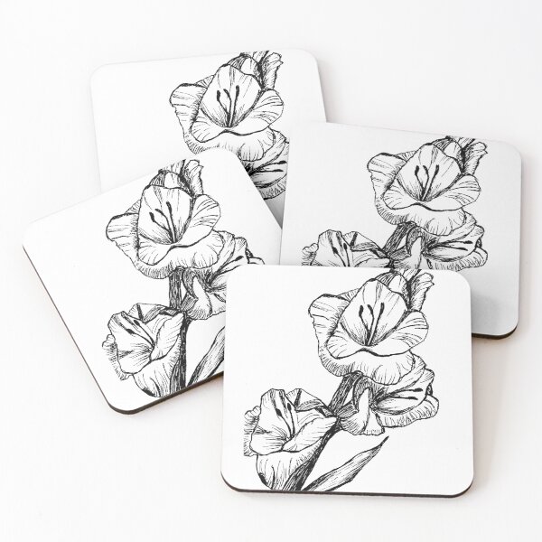 Item preview, Pen and Ink Gladiolas designed and sold by Irene Bernhardt.