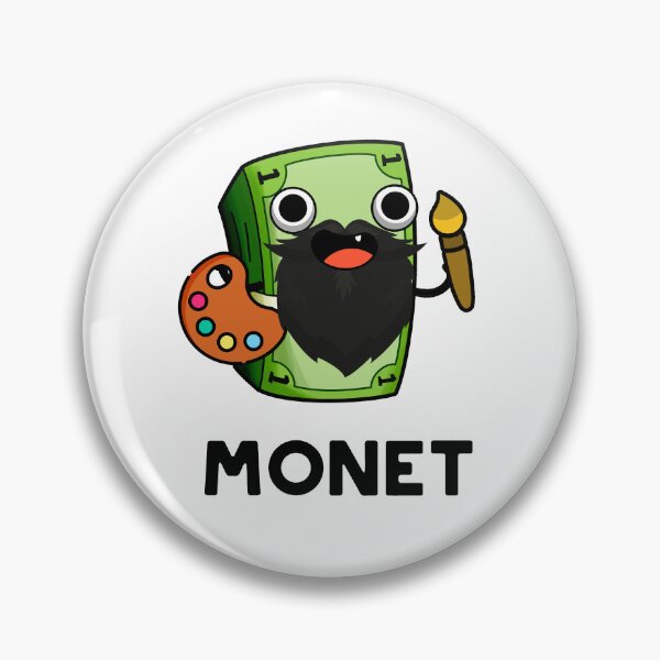 Item preview, Monet Cute Artist Money Pun designed and sold by punnybone.