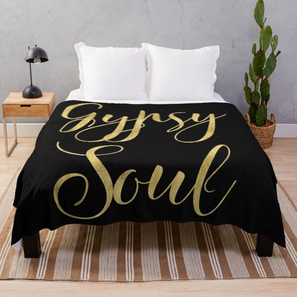 Item preview, Gypsy Soul T-shirt Gold effect lettering designed and sold by Chilwami.