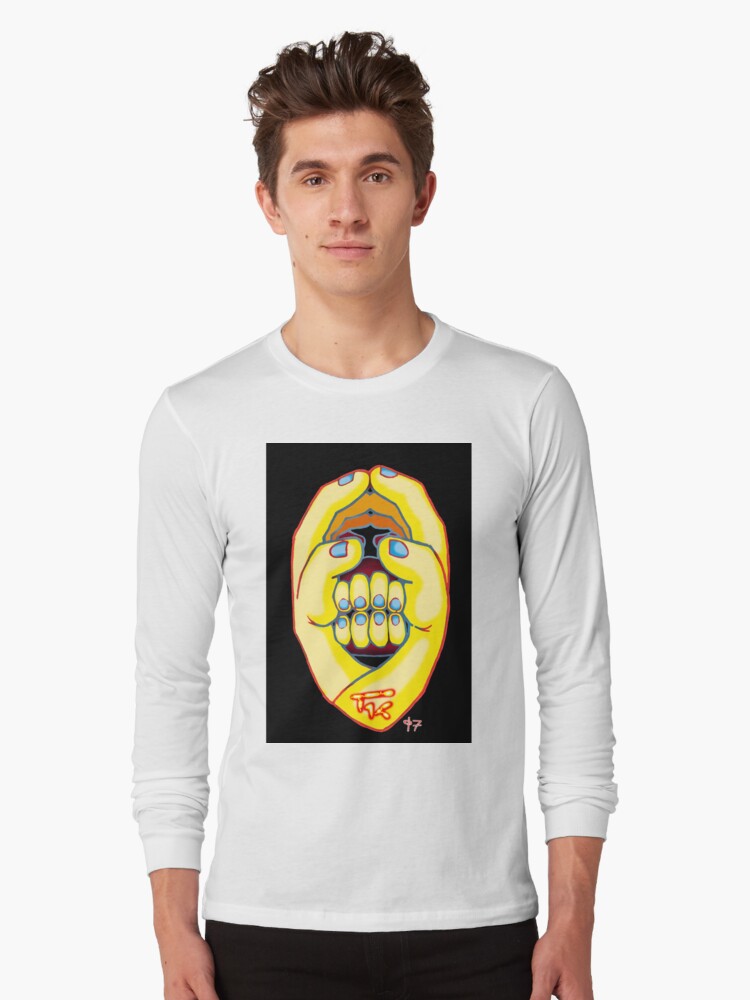 Thumbnail 1 of 5, Long Sleeve T-Shirt, Hand Head designed and sold by ThalidomideDog.
