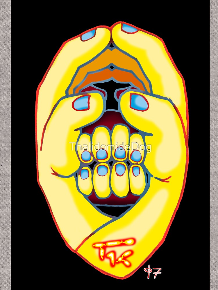 Thumbnail 5 of 5, Lightweight Hoodie, Hand Head designed and sold by ThalidomideDog.