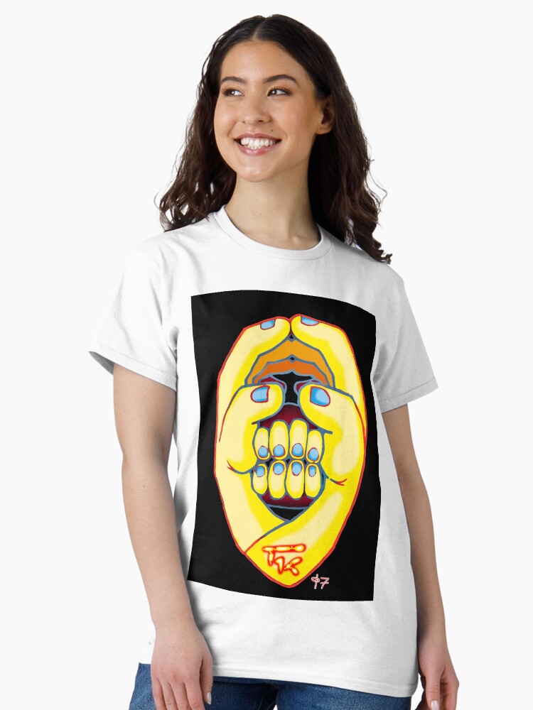 Thumbnail 2 of 7, Classic T-Shirt, Hand Head designed and sold by ThalidomideDog.