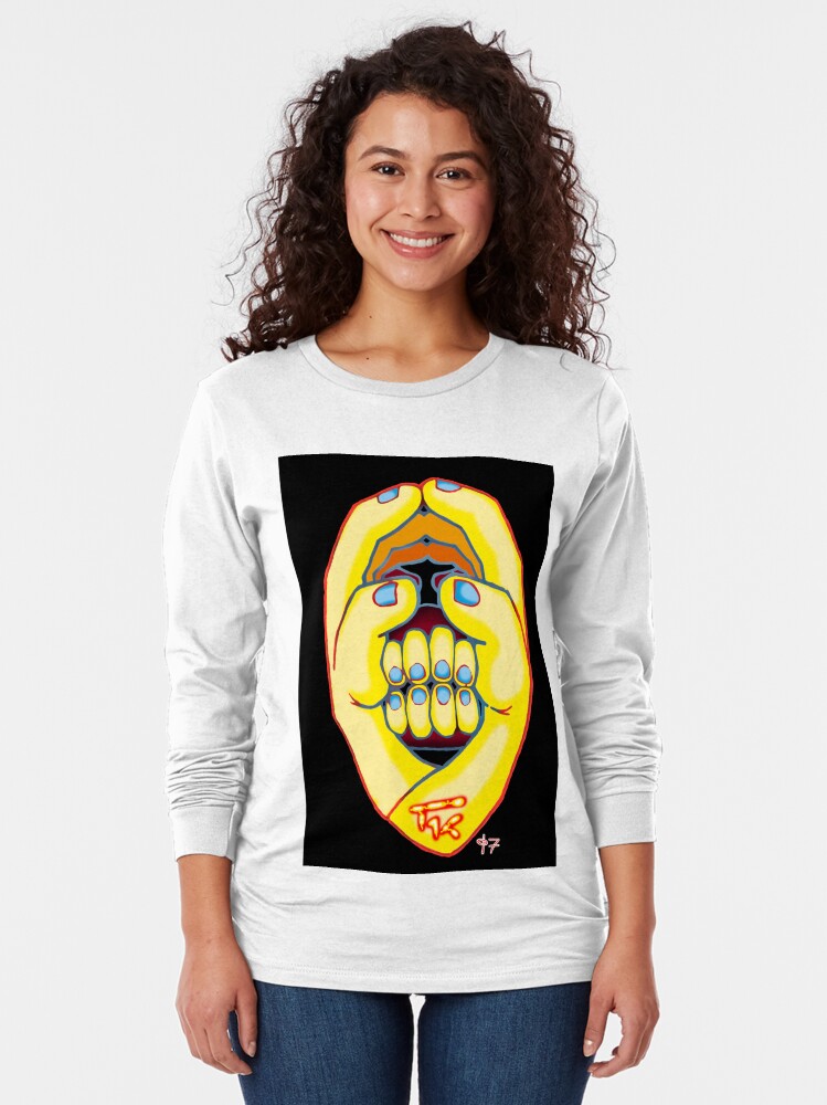 Thumbnail 2 of 5, Long Sleeve T-Shirt, Hand Head designed and sold by ThalidomideDog.