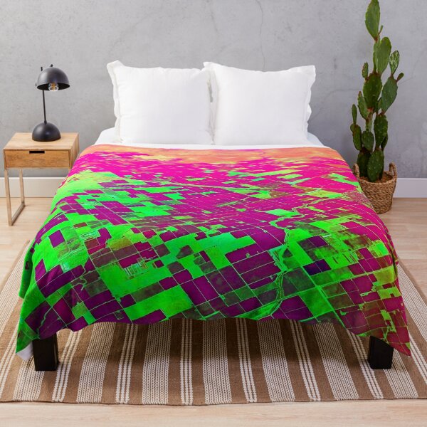 Item preview, Landscape abstract in neon colors by Iritof designed and sold by iritof.