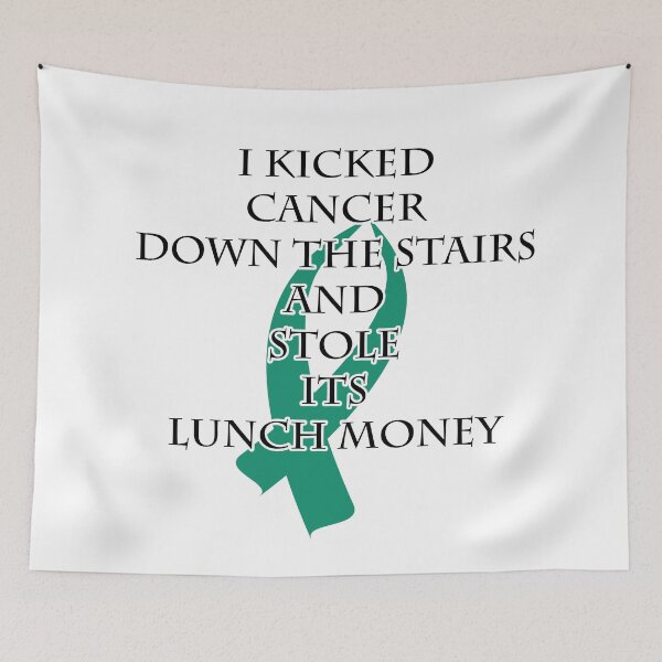 Item preview, Cancer Bully (Teal Ribbon)  designed and sold by blakcirclegirl.