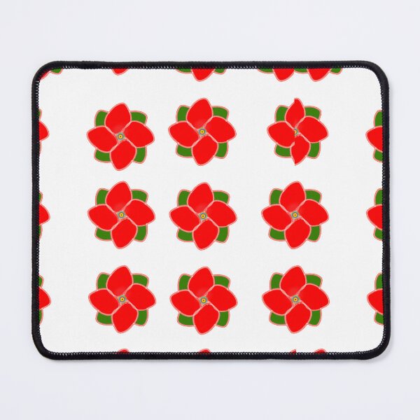 Item preview, Poinsettia | Roses Leaves | Carnations | Red Flowers designed and sold by campingforge.