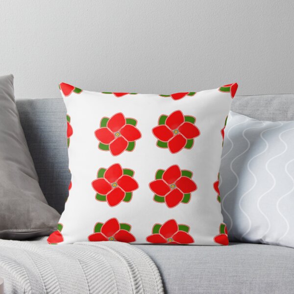 Item preview, Poinsettia | Roses Leaves | Carnations | Red Flowers  designed and sold by campingforge.