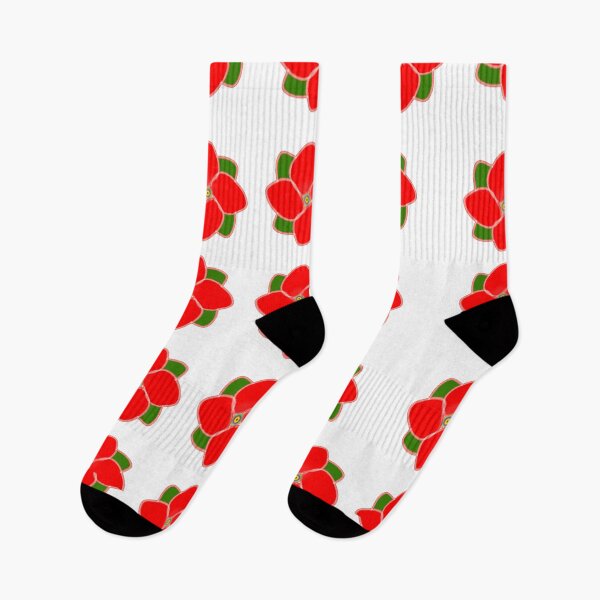 Item preview, Poinsettia | Roses Leaves | Carnations | Red Flowers  designed and sold by campingforge.