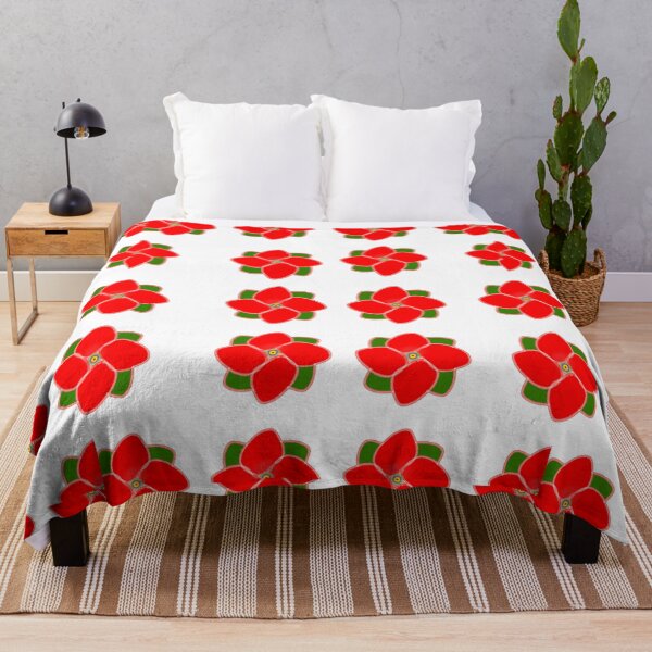 Item preview, Poinsettia | Roses Leaves | Carnations | Red Flowers designed and sold by campingforge.