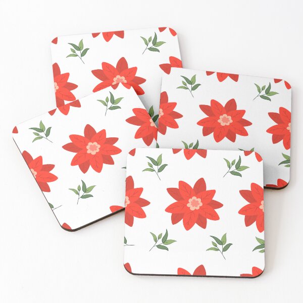 Item preview, Red Pink Flowers | Roses Leaves | Carnations | Red Flowers  designed and sold by campingforge.