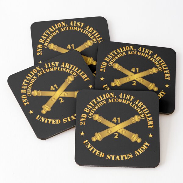 Item preview, Army - 2nd Bn 41st Artillery - Mission Accomplished - US Army  w Branch X 300 designed and sold by Military Insignia Products.