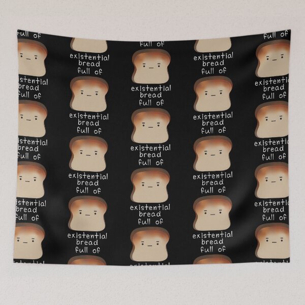 Item preview, Full of Existential Bread - Kawaii Nihilist Bread Drawing designed and sold by Good-Find.