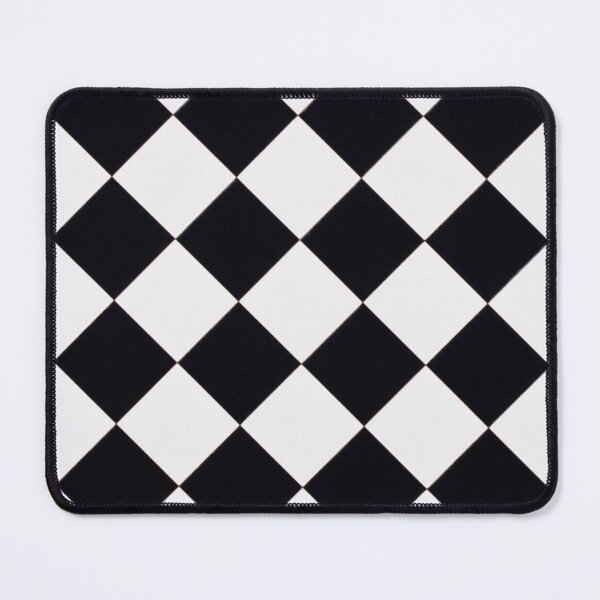 Item preview, Retro Black and White Diagonal Checker Pattern designed and sold by allymadethis.