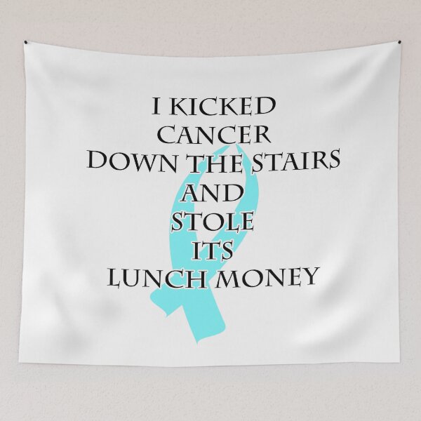 Item preview, Cancer Bully (Light Blue Ribbon)  designed and sold by blakcirclegirl.