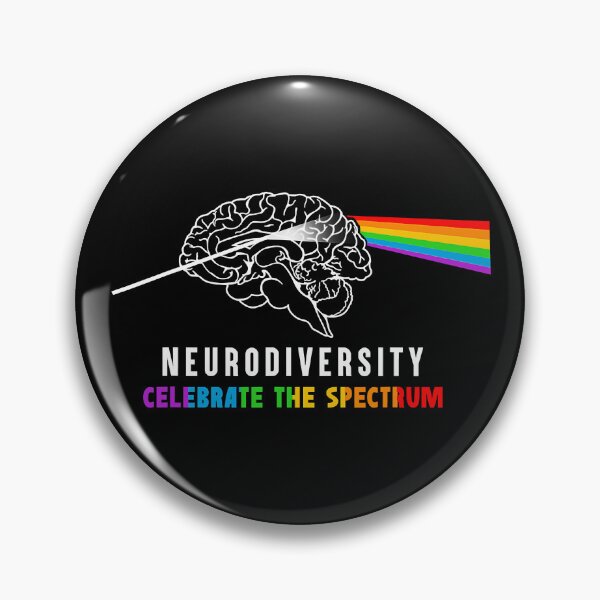 Item preview, Neurodiversity Autism Spectrum Brain ASD ADHD Rainbow designed and sold by HaaChris-Artis.