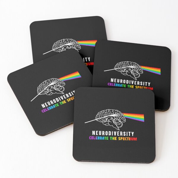 Item preview, Neurodiversity Autism Spectrum Brain ASD ADHD Rainbow designed and sold by HaaChris-Artis.