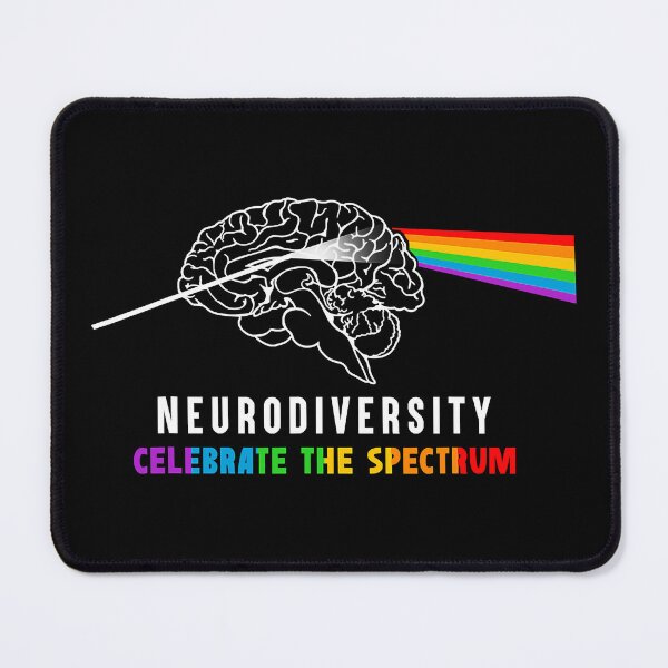 Item preview, Neurodiversity Autism Spectrum Brain ASD ADHD Rainbow designed and sold by HaaChris-Artis.