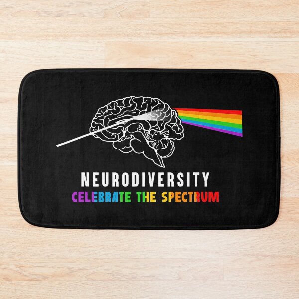 Item preview, Neurodiversity Autism Spectrum Brain ASD ADHD Rainbow designed and sold by HaaChris-Artis.