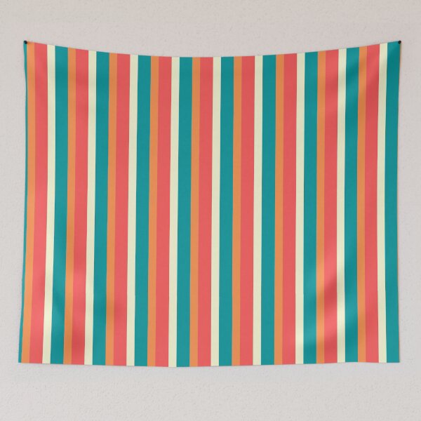 Item preview, Retro Colorful Vertical Stripes Pattern designed and sold by allymadethis.