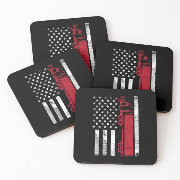 Item preview, US American Flag Semi Truck Driver 18 Wheeler Trucker Gift designed and sold by GardNewerd.
