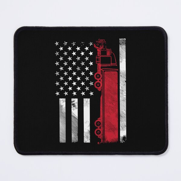Item preview, US American Flag Semi Truck Driver 18 Wheeler Trucker Gift designed and sold by GardNewerd.