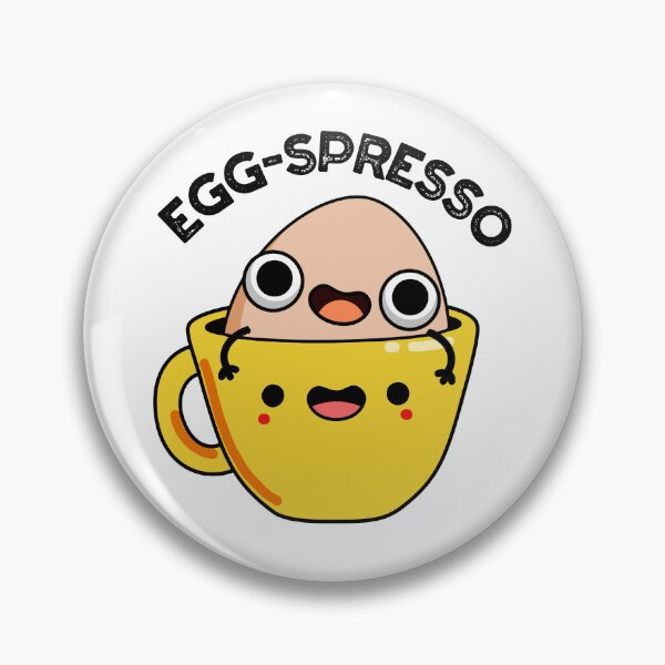 Item preview, Egg-spresso Espresso Funny Egg Coffee Puns  designed and sold by punnybone.