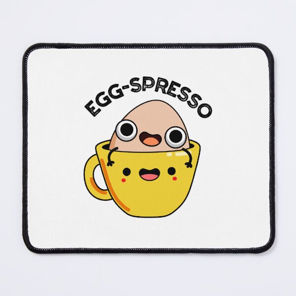 Item preview, Egg-spresso Espresso Funny Egg Coffee Puns designed and sold by punnybone.