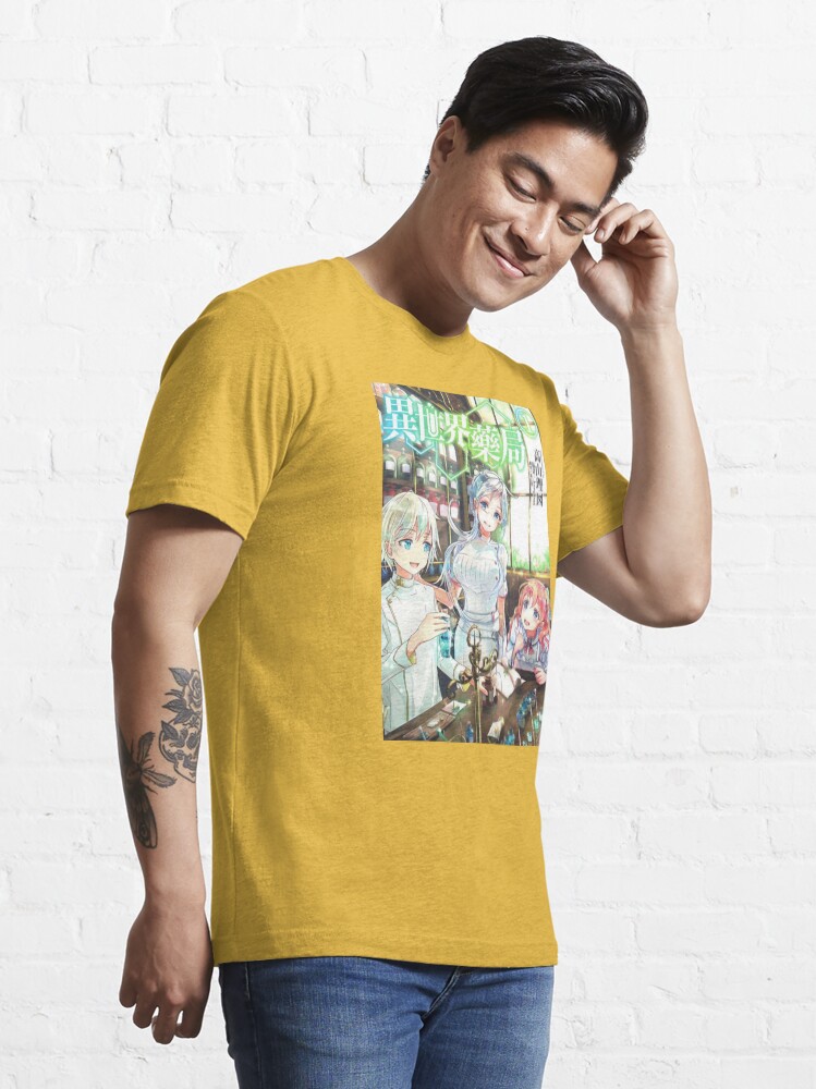 Isekai Yakkyoku Camiseta Para Homens Mulheres Preta Branca Unisexo