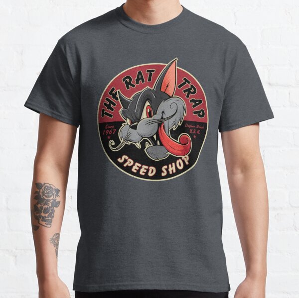 Vintage Rockabilly Hot Rod Cat  Classic T-Shirt