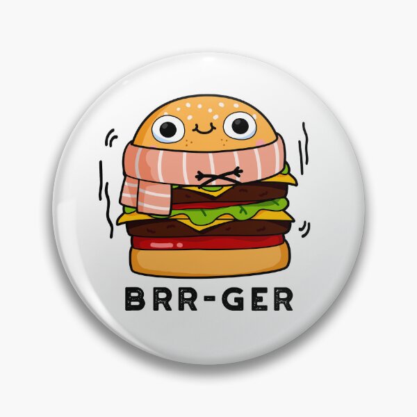 Item preview, Brr-ger Funny Burger Puns  designed and sold by punnybone.