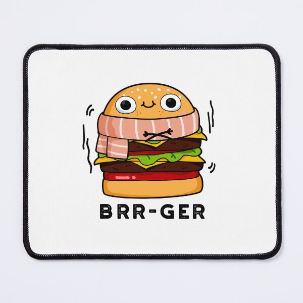 Item preview, Brr-ger Funny Burger Puns designed and sold by punnybone.