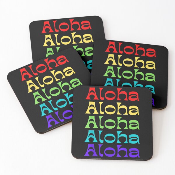 Item preview, Hawaii Aloha Rainbow Retro Lettering Hawaiian Vacation designed and sold by ChiMiwa.