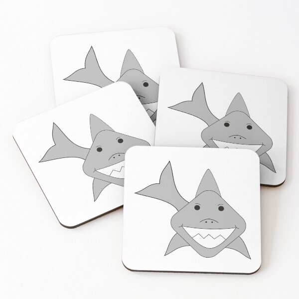 Item preview, Cute Shark With A Precious Face Drawn in The Kawaii Style designed and sold by CreativeCranium.