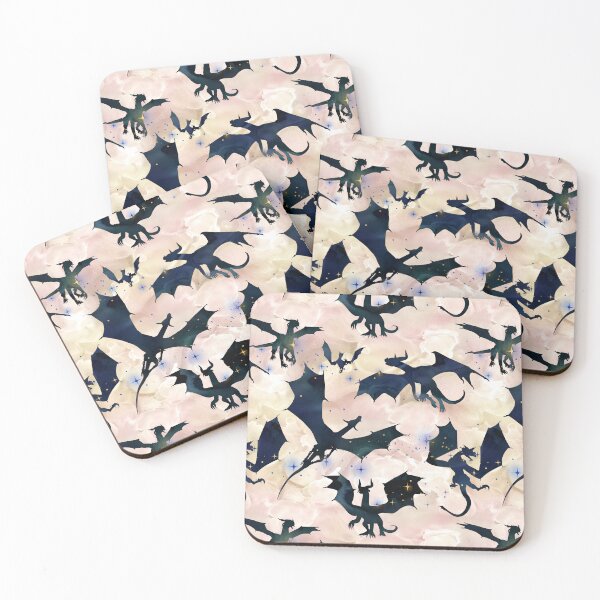 Item preview, dragons in clouds designed and sold by SugarPineDesign.