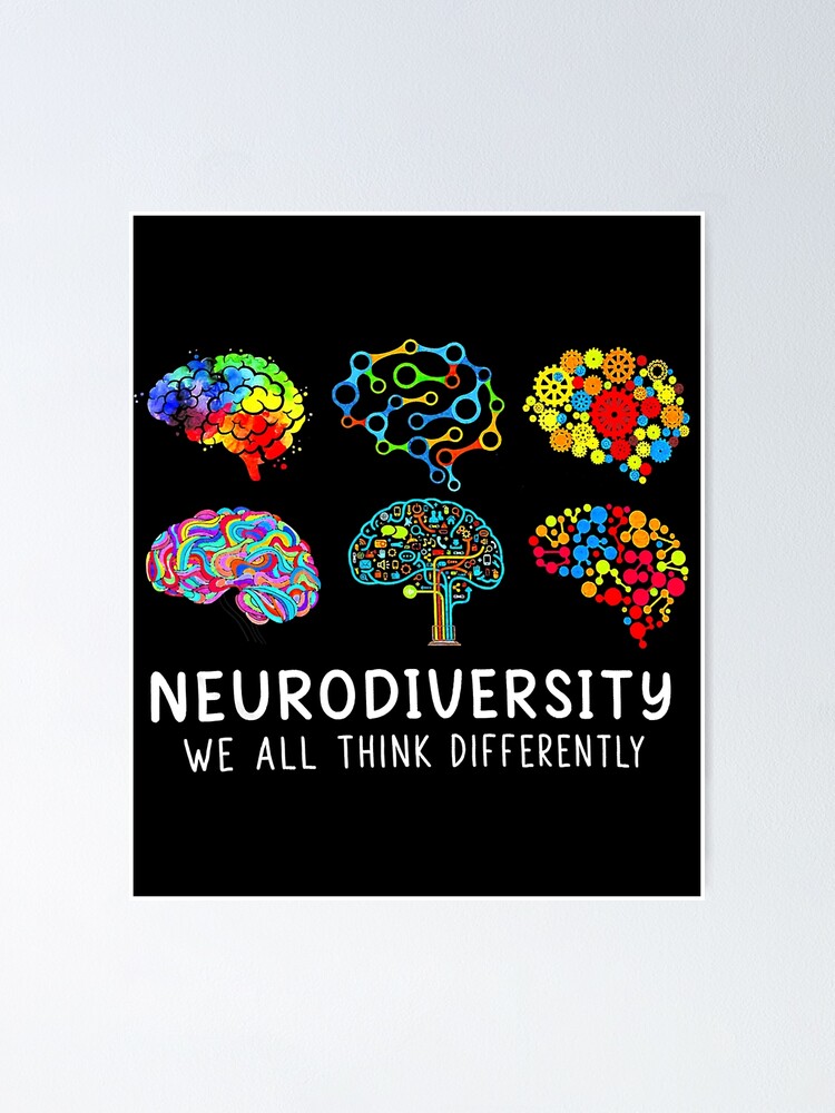 Neurodiversity Shirt Colorful Brain Think Differently Gift Neurodiversity Shirt Colorful Brain Think Differently Gift