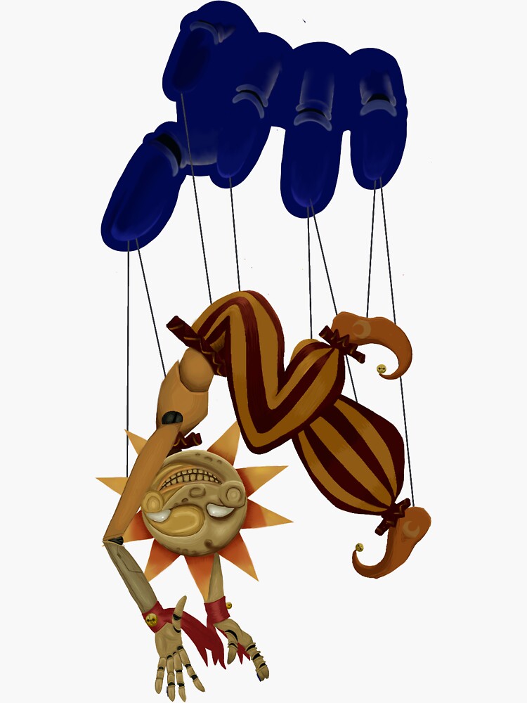 "FNAF Security Breach Sun and Moon Puppet Sticker" Sticker for Sale by